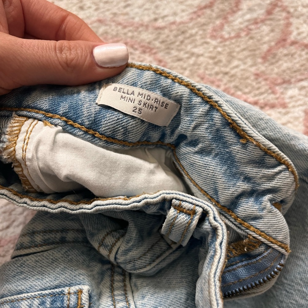 Pacsun jean mini skirt